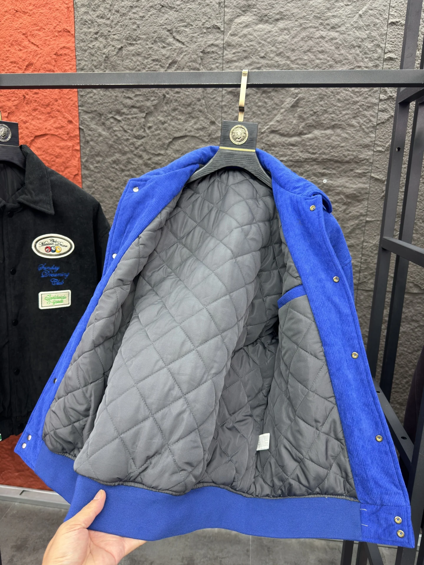 Svip American Sle سروال قصير البيسبول القطن Jaet الخريف الشتاء بدوره إلى أسفل طوق التطريز الطيران الدافئة معطف القطن عادية...