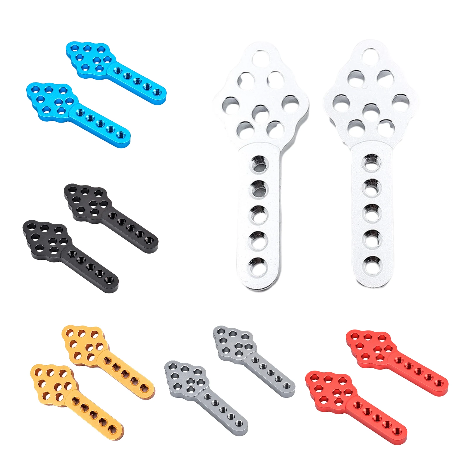 4x CNC Shock Absorber Adjust Plate Droop Mount for RC 1/10 Axial SCX10 90046 D90 RC car model upgrade parts