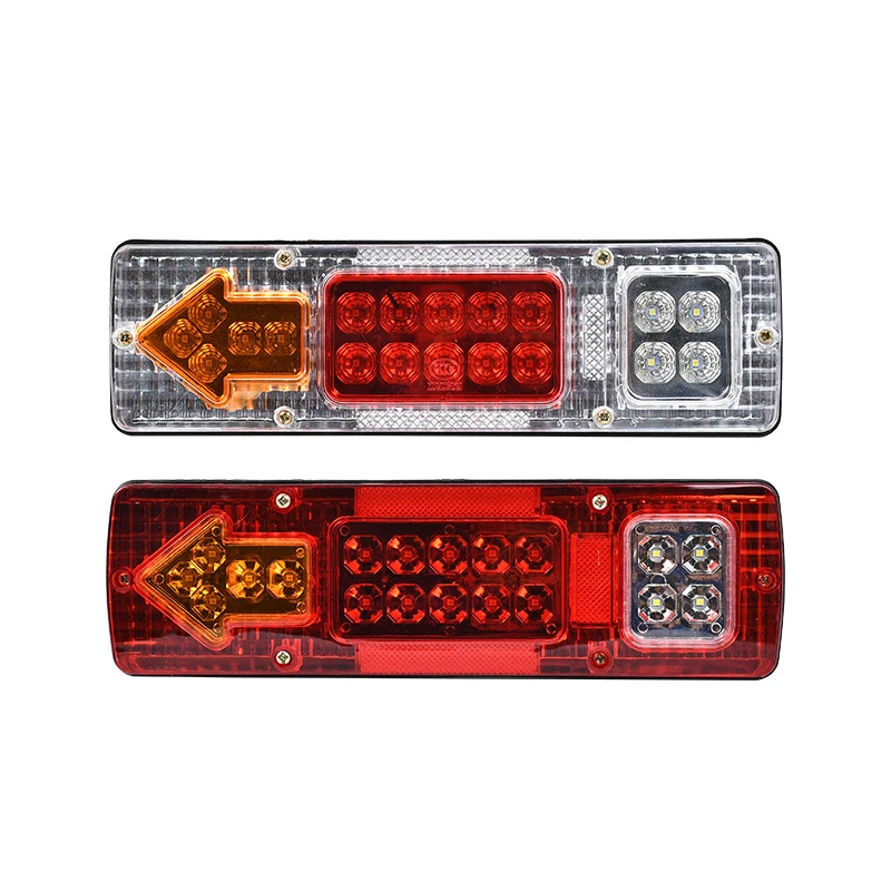 2 szt. Tylne lampy LED 12V 24V Światła do przyczep, lampy tylne do ciężarówek, światła tylne do pojazdów rolniczych, kierunkowskazy, lampy tylne