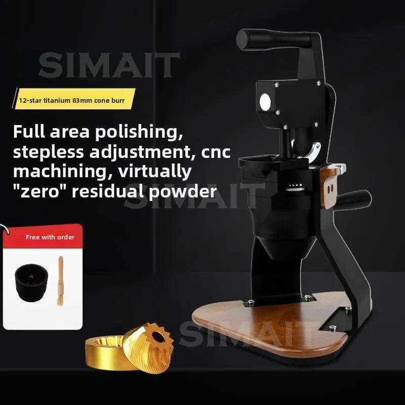 83Mm Hand Grinder, Titanium Cone Knife Heavy Duty Manual Grinder, Coffee Bean Grinder