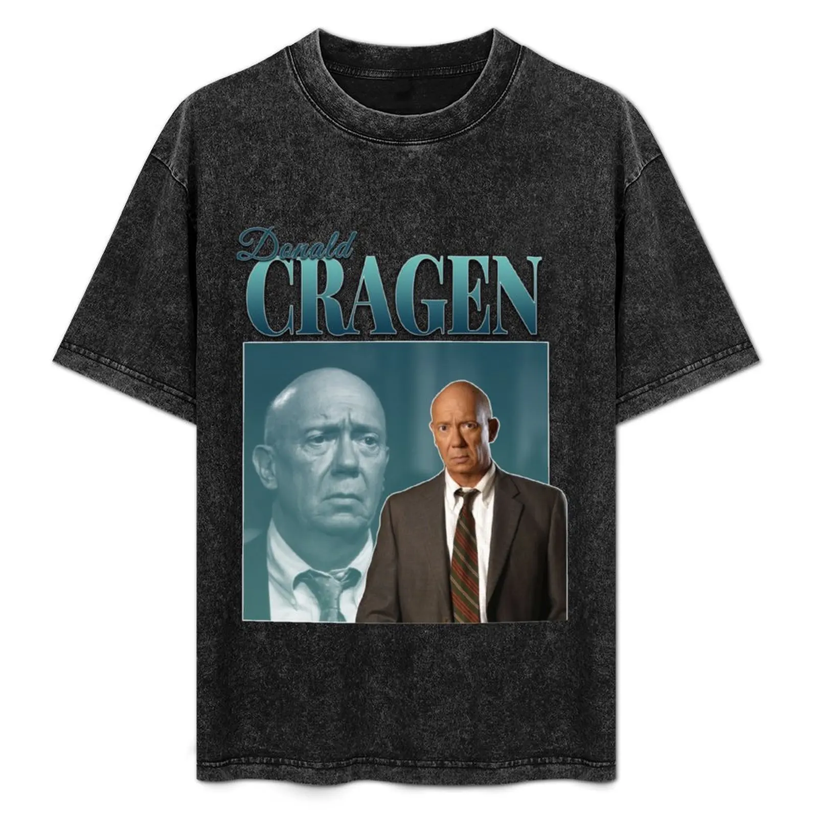 

Donald Cragen 90s Inspired Vintage Homage T-Shirt Everyday Wear Basic Short Sleeve Top
