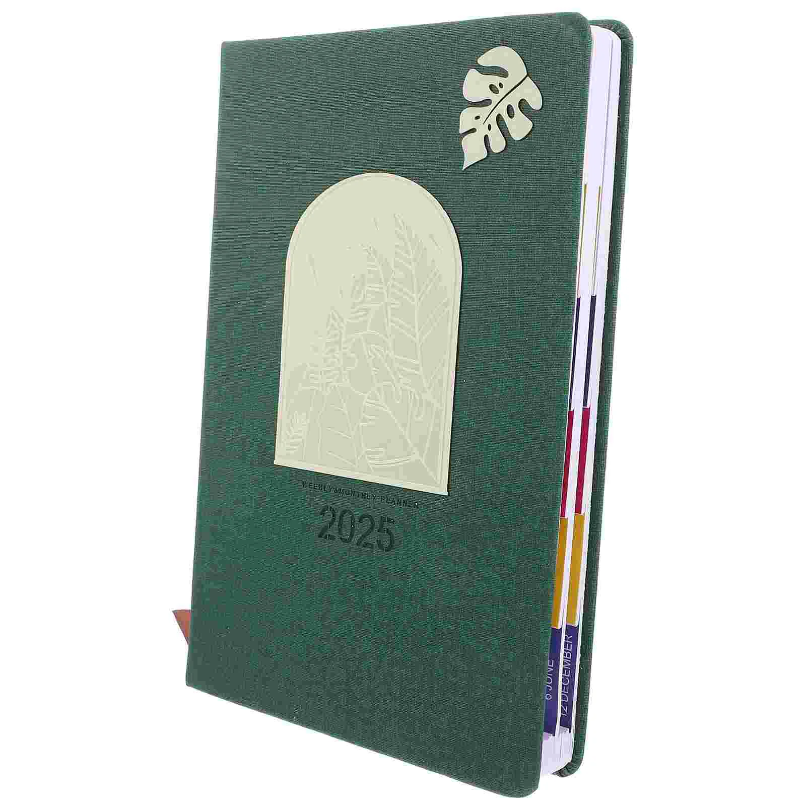 Engels Agendaboek Het Notitieblok Weekplanner Multifunctioneel Donkergroen