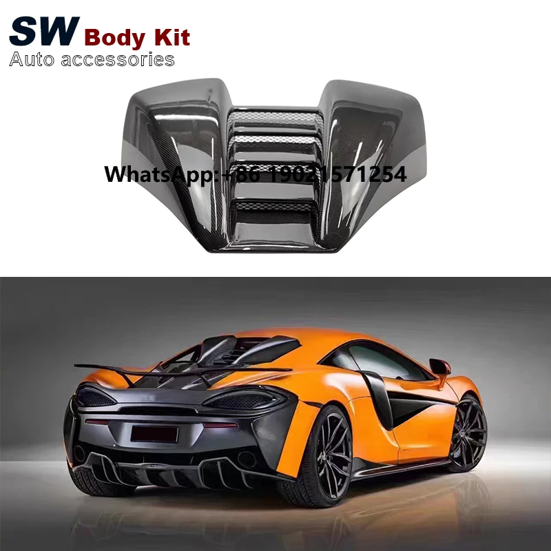 

New Dry Carbon Fiber N Style Rear Hood for McLaren 540C 570S 570GT Bonnet Upgrade Cover