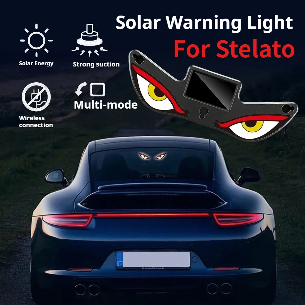 Solar Powered Car Neon Light For Stelato S9 S9T G9 S90 Car Wireless Cool DEMON EYE Led Ambient Light Suction Cup Atmosphere Lamp