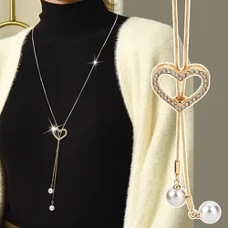 Fashion Women Collier Femme Crystal Long Necklace Statement Rhinestone Snake Sweater Chain Necklaces Pendants For Jewelry Bijoux