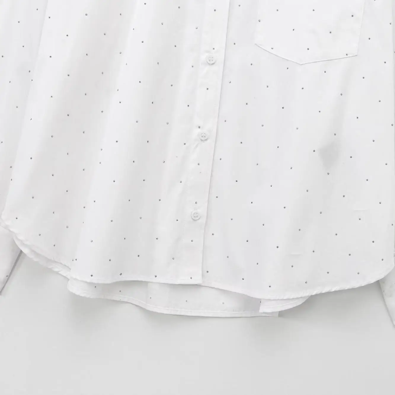 JNLEAOG femmes irt strass décoré conception surdimensionnée européenne Sle fibre de Polyester longue Sve longueur régulière