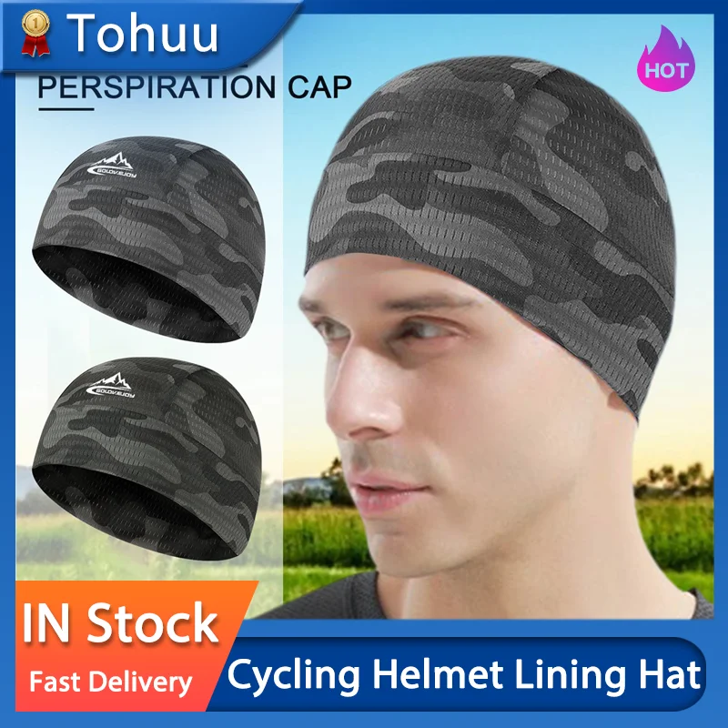 Forro de casco de motocicleta para montar en bicicleta, sombrero de refrigeración transpirable, sudor, caza, senderismo, ciclismo, correr