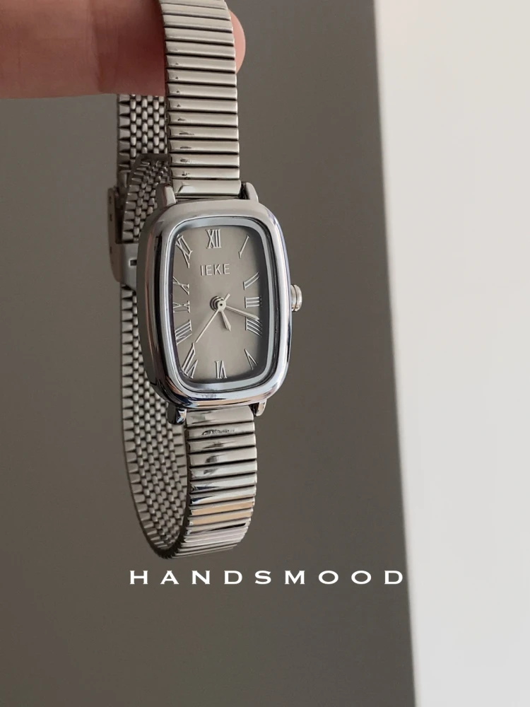 

Silver-gray squareshaped sophisticated and stylish women's quartz watcha highend selection of watches and accessories for women.