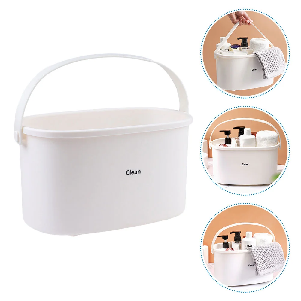 

Bubble Bath Basket The Tote Bag Laundry Vegetable White Pp Space-saving Storage Child