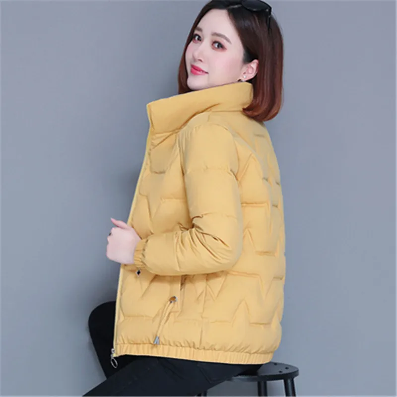 Down Padded Jacket Short Women 2022 New Stand Collar Padded Coat Autumn Winter Coat Warm Korean style Small Padded Jacket A1068