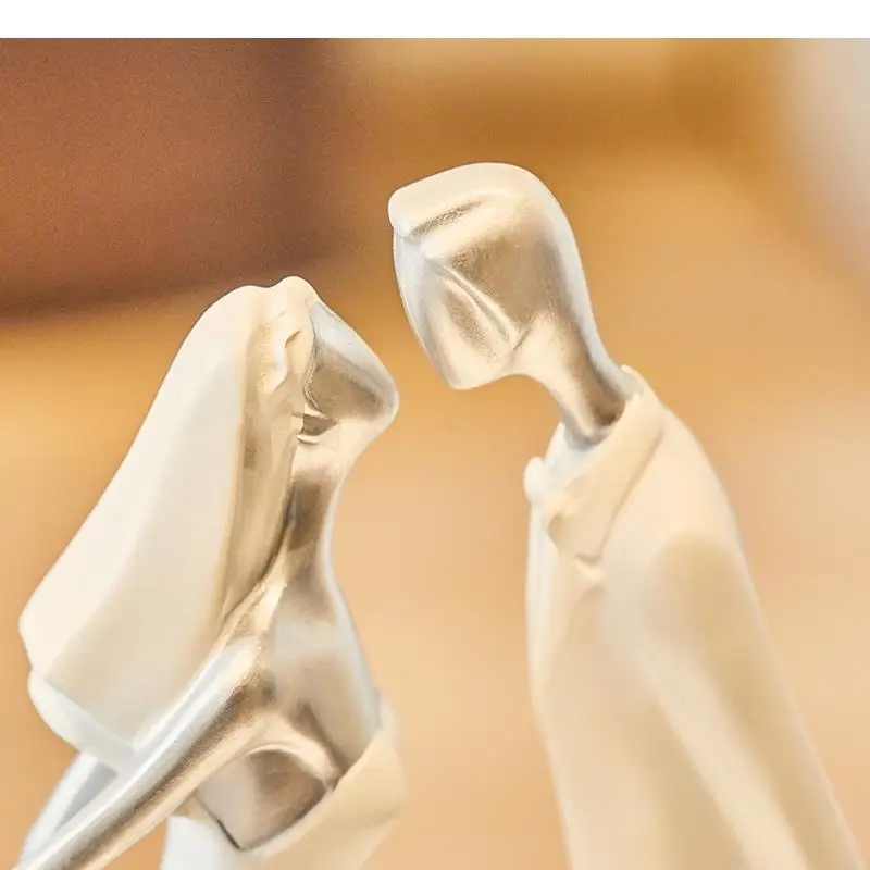 Creativity Resin A Pair Couples Wedding Party Display Gifts Valentine's Day Present Figure Statue Home Decoration