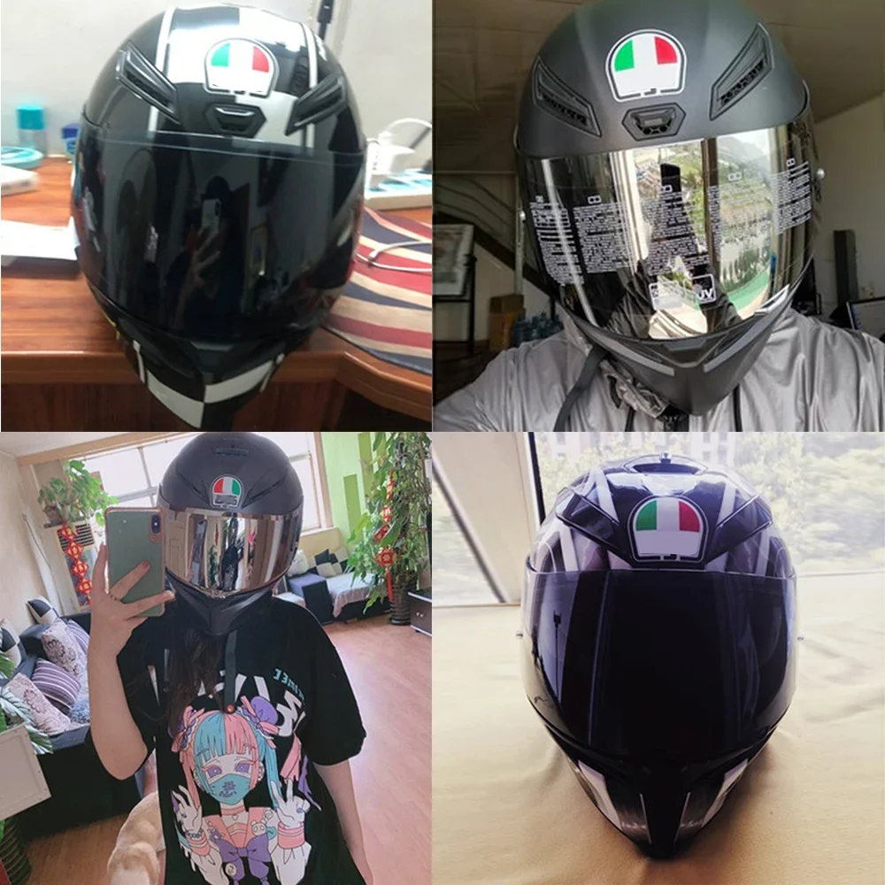 オートバイのヘルメットバイザー,フルフェイス,オフロード,モトクロスレンズ,agv k1 k3sv k5,モーターサイクルアクセサリー