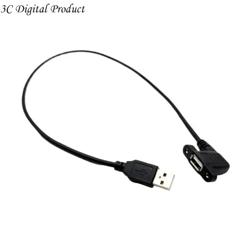 USB 2.0 мужского и женского удлинительного кабеля проволоки с винтовой панель