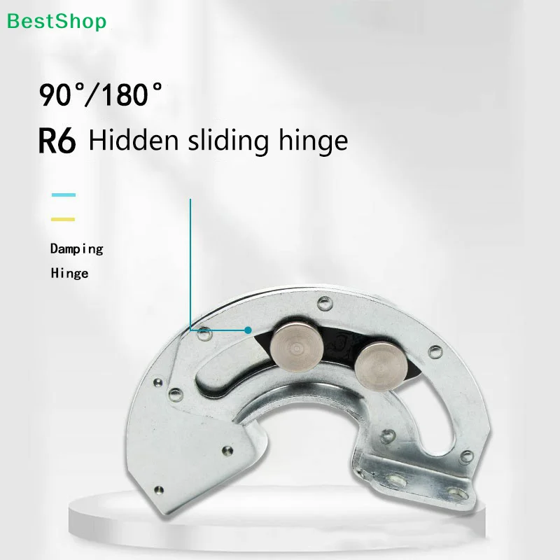 2 PCS Hidden 90 Degree Hinge Industrial Equipment Cabinet Door Sliding Limit Hinge Fixed Bisagras Furniture Hardware