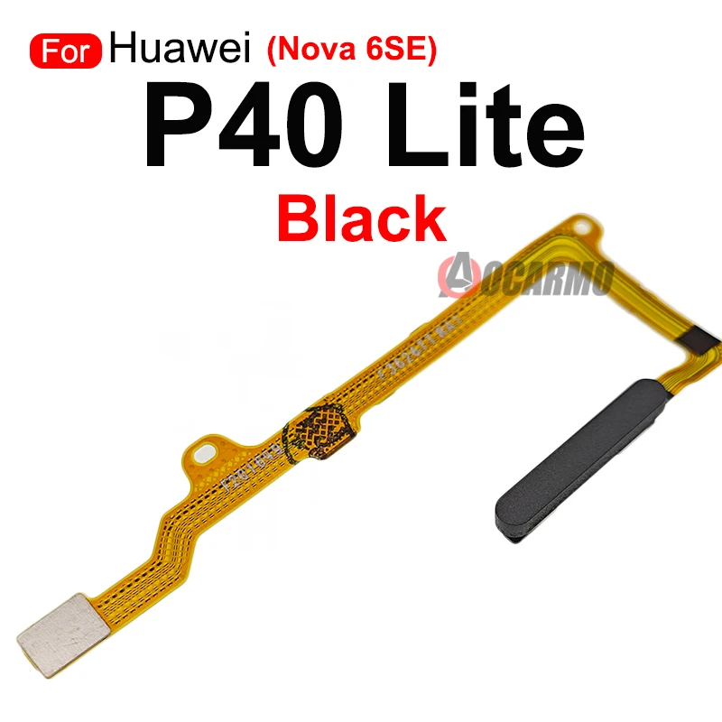 Fingerprint Home Button Touch ID Sensor Flex Cable Replacement Repair Parts For Huawei P40 Lite Nova 6se