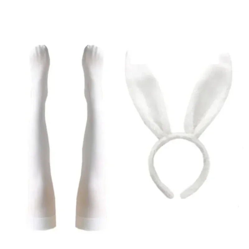 qq273 Anime Cos Haru Rabbit Costumes, Short Sleeve Cosplay Outfits, Uniform Sets for Christmas and Halloween Party