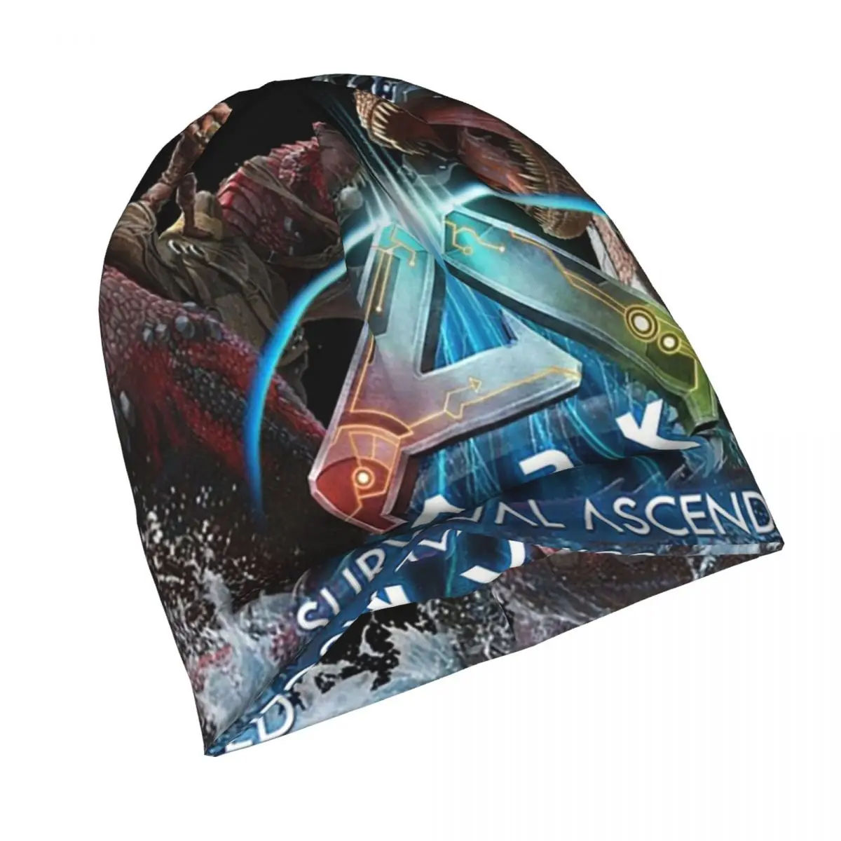 ARK بقاء الصاعد الديناصورات الدافئة محبوك قبعة الهيب هوب بونيه قبعة الخريف الشتاء في الهواء الطلق قبعات حريمي للجنسين الكبار