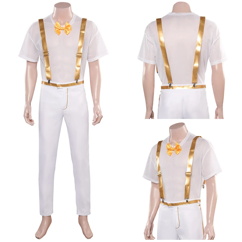 男性のためのバーバー映画コスプレコスチューム、アランウェア、ファンシードレス、ダンスアウト、ハロウィーン、カーニバル、ロールプレイングスーツ、男性