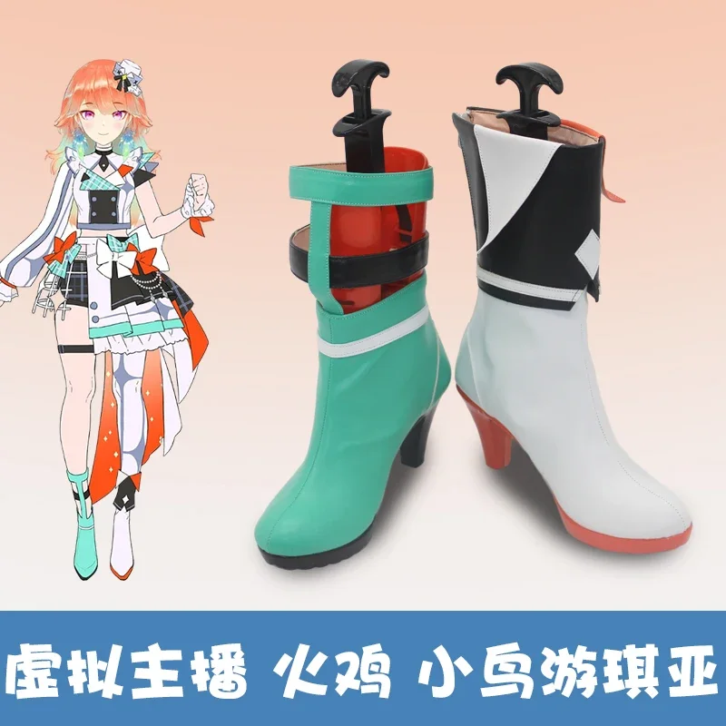 Takanashi Kiara Shoes Hololive 4th Fes Youtuber Boots Props for Halloween Carnival Fancy Party Costumes Accessories Custom Made