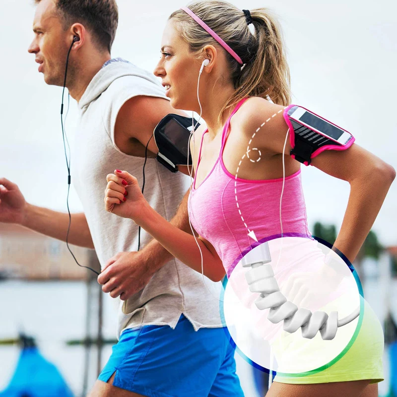 Charger Cable Saver Silicone Flexible Cable Wire Protector Management Organizer Spiral Protector for All Cellphone Data Line