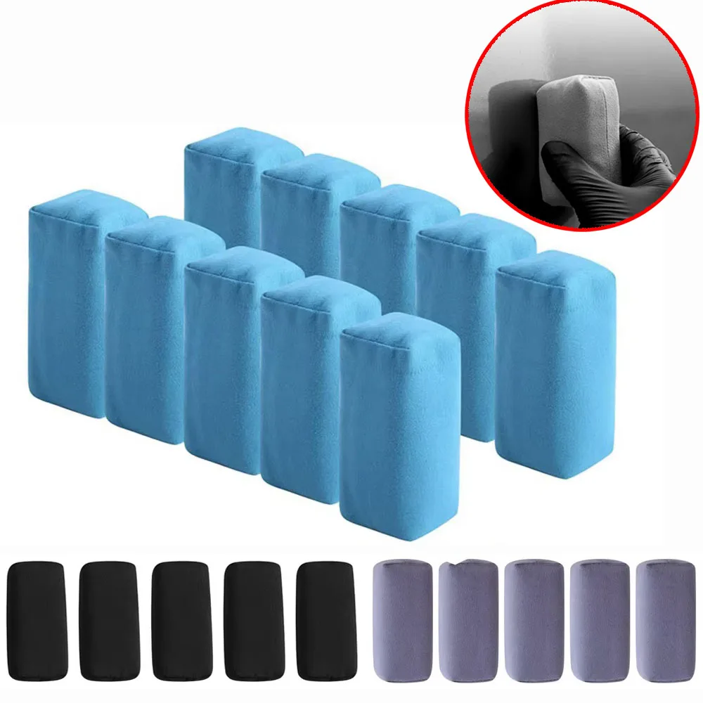 Car Detailing Suede Sponge Applicator Use With Ceramic Coating Soft Durable Sponge Automotive Care Tools Car Accessories