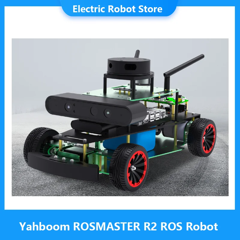 Yahboom ROSMASTER R2 ROS Robot AI SmartProgrammable with Ackermann structure for Jetson NANO 4GB/Xavier NX/TX2 NX/RaspberryPi 4B