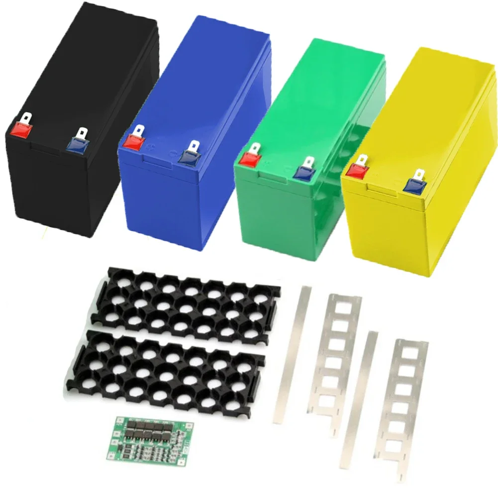 

12V 7Ah Battery Case Fit 21PCS 18650 Cells 12V7Ah Empty Box 3*7 Holder 3S25A Nickel Strip Storage Box For DIY Battery Pack