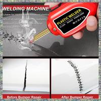 WON Portable Mini Hot Staplers Plastic Welding Machine Car Bumper Repair Kit Handheld Kit Auto Dents Repair EU Plug Red Easy To