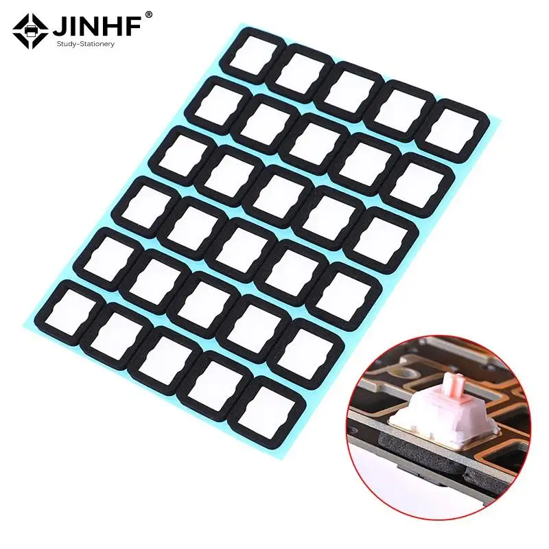 120pcs Mechanical Keyboard Switch Pad For Hot Swappable Mechanical Keyboard Switch Reduce Noise DIY Keyboard Kits Mute Foam Pads