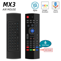 MX3 Air Mouse Universal Smart Voice Remote Control 2.4G RF Wireless Keyboard for Android TV Box Mecool KM1 KM9 Pro X96 Mini X96Q