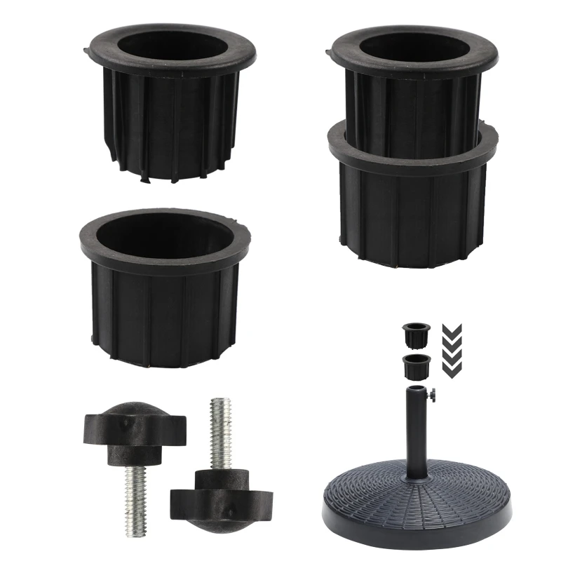 

Parasol Base Support Hole Ring Plug Cover Patio Umbrella Stand Replacement- 6pcs