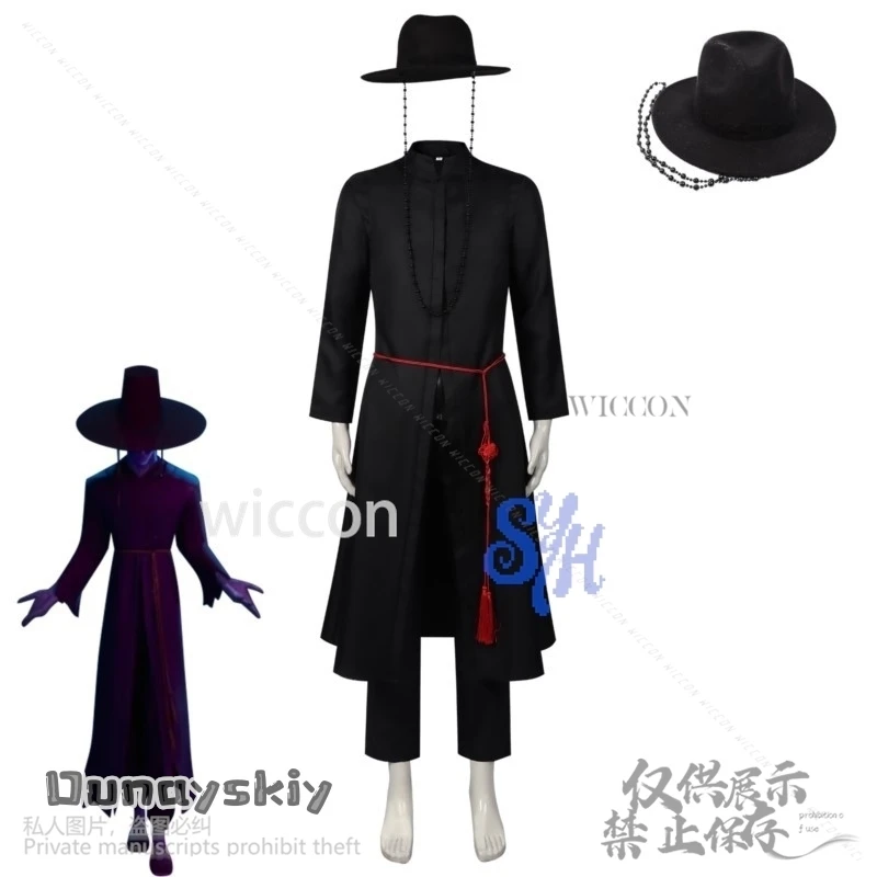 Anime Film Kpop Dämon Junge Gruppe Sajaboys Cosplay Hübsche Uniform Jinu Vampir Goth Punk Langen Mantel Korea Idol Halloween