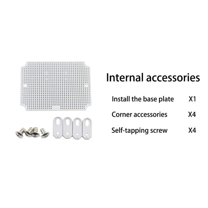 ABFU-ABS حافظة الأدوات الإلكترونية IP66 مقاوم للماء غطاء شفاف الضميمة صندوق توزيع الطاقة في الهواء الطلق #3