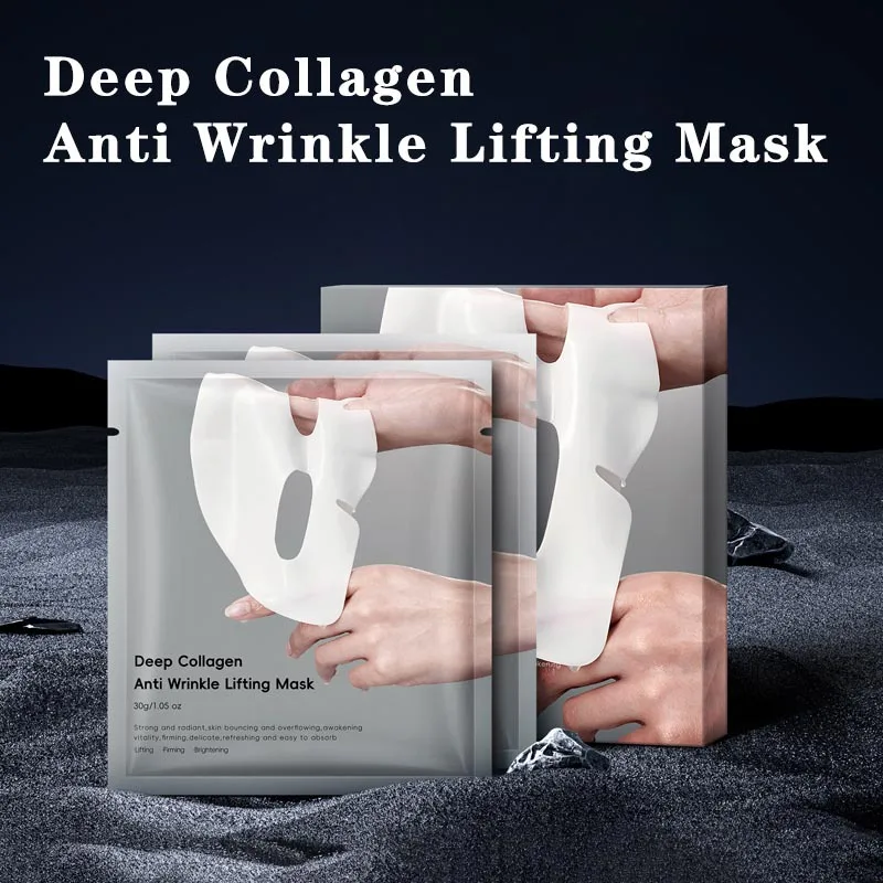 Deep Collagen Anti Wrinkle Lifting Mask Collagen Face Mask Overnight, Deep Collagen Mask for Lifting Firming Moisturizing