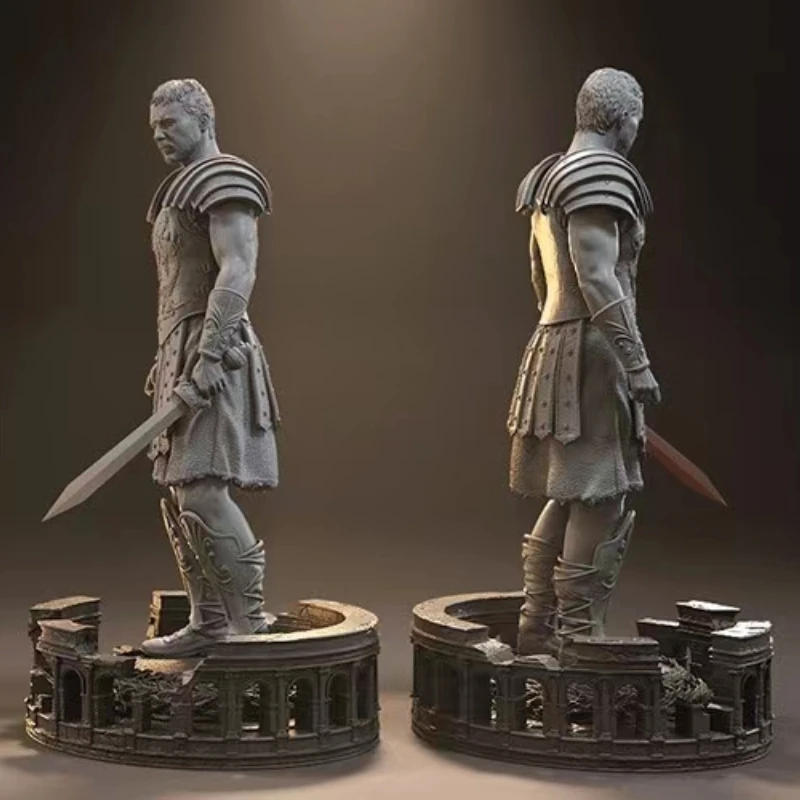 Resin Figure 1/24 Scale 85mm Vertical Height Gladiator Diy Assemble Model Kit Unassembled Dioramas and Unpainted Statuettes Toys