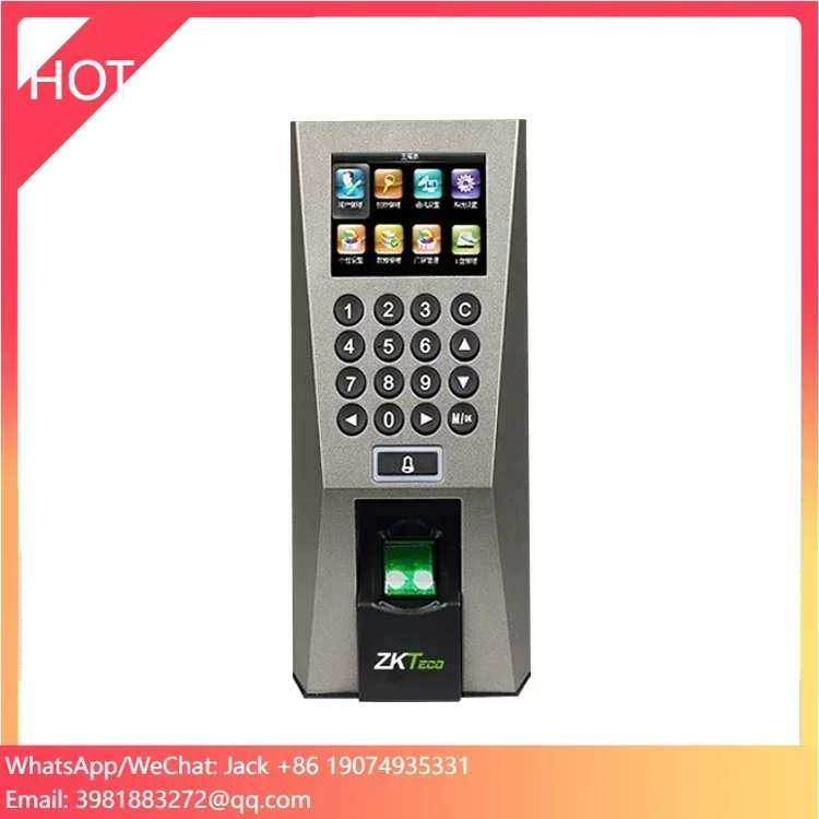 Zk F18 Biometric Fingerprint Access Control and and Time Attendance Device System Price of Fingerprint Machines 3000 Templates