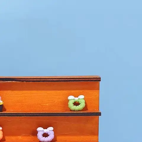 

Doll House Wooden Decor Miniature Furniture 1:12, Wall Background Bookshelf Model, Home Decor Plaything Accessory