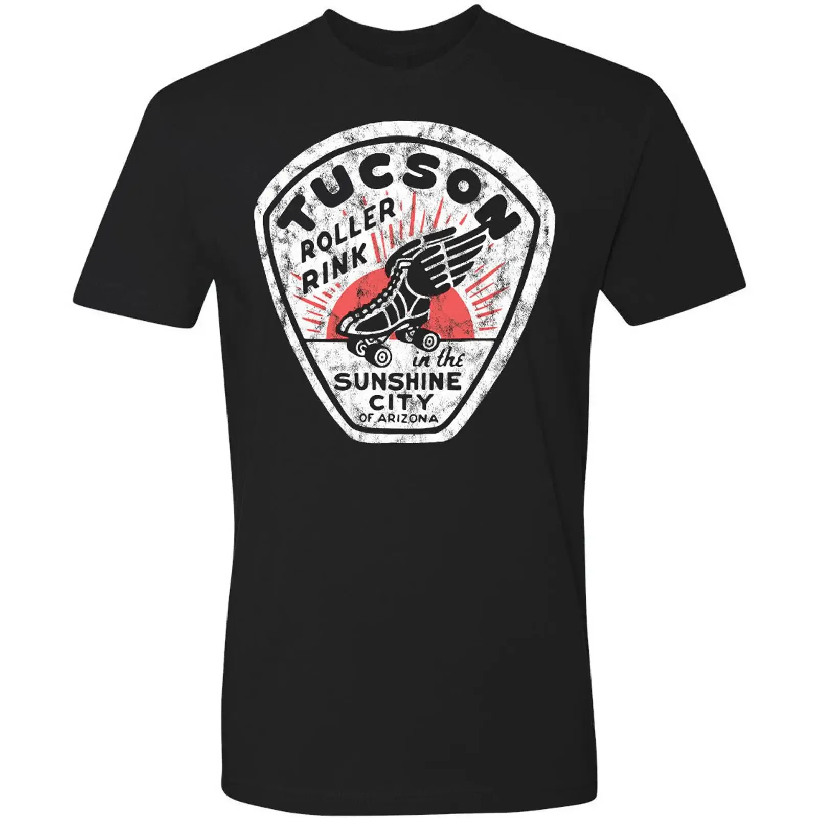 Retro Travel T Shirt Rollschuh Tucson AZ Rollbahn vintage Washed designer clothes Soft Unisex Stylish Versatile Slightly Casual