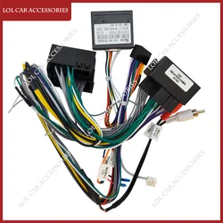 For Peugeot 407 2004-2008 Car Radio Stereo Android Player Original CD Power Cable Canbus Panel Dashboard Frame Wiring Harness