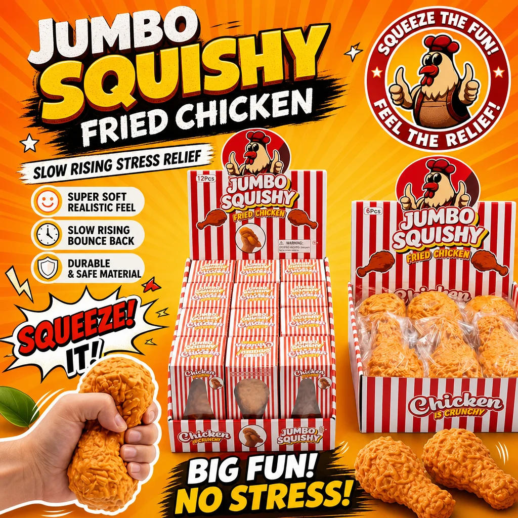Simulated Fried Chicken Leg Fidget Squeeze Toy Stress Reliever Quick Rebound Soft Squishy Toy For Daily Anxiety Release