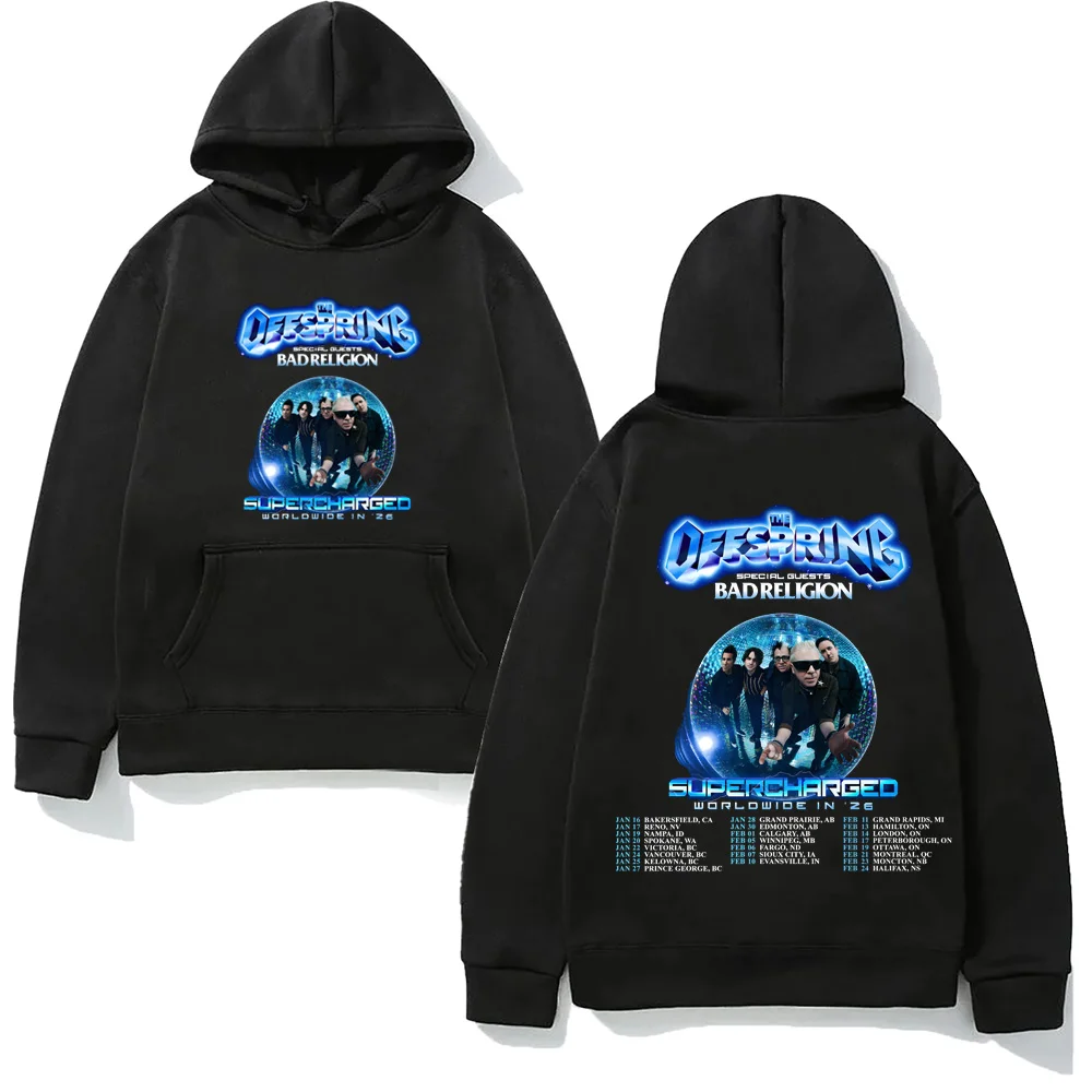 

The Offspring BAND Supercharged 2026 TOUR Hoodie 2025 New Gothic Sweatshirts Aesthetic Singer'sSame Style High Quality Hombre