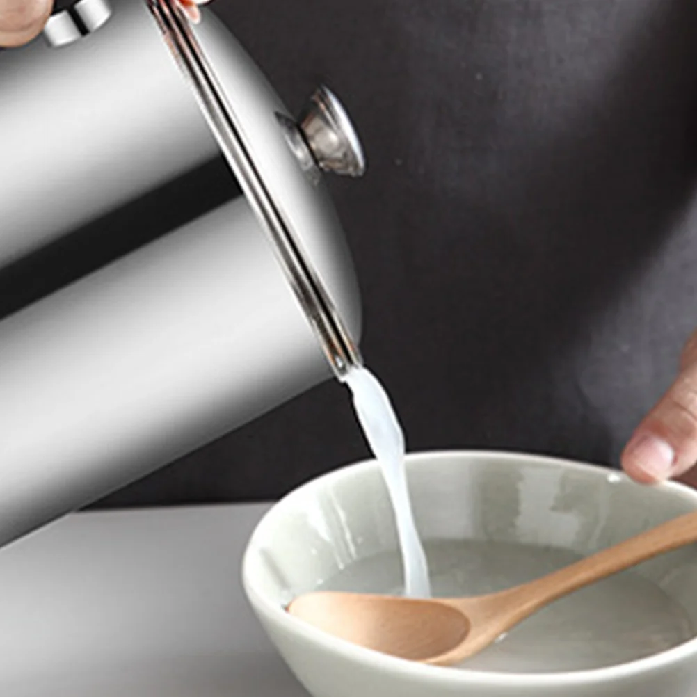 

Stainless Steel Grease Container Oil Strainer Pot Thickened Handle Controlled Pouring Oil Storage Pot Kitchen Grease Filtering