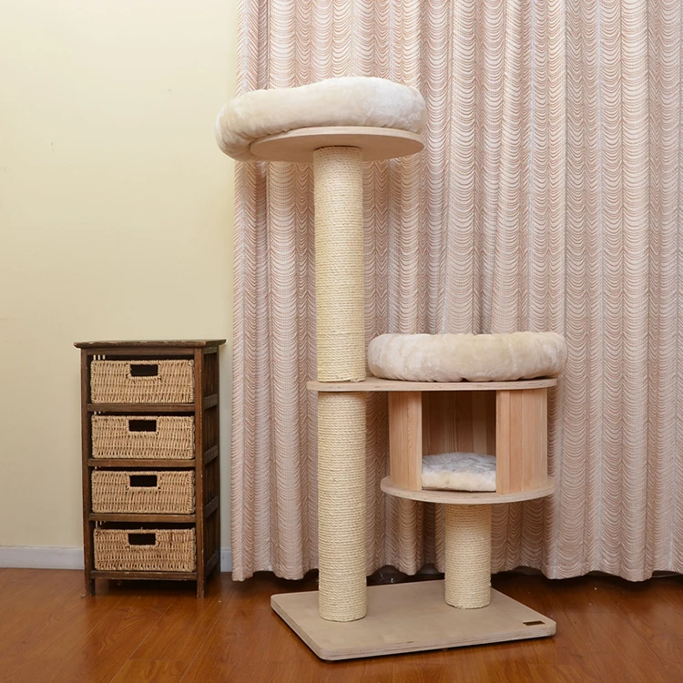 Sturdy xxl cat tree bamboo house for cat