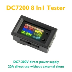 DC 30V 20A woltomierz cyfrowy amperomierz wielofunkcyjny Tester IPS LCD napięcie prądu moc energii akumulator miernik testowy energii elektrycznej