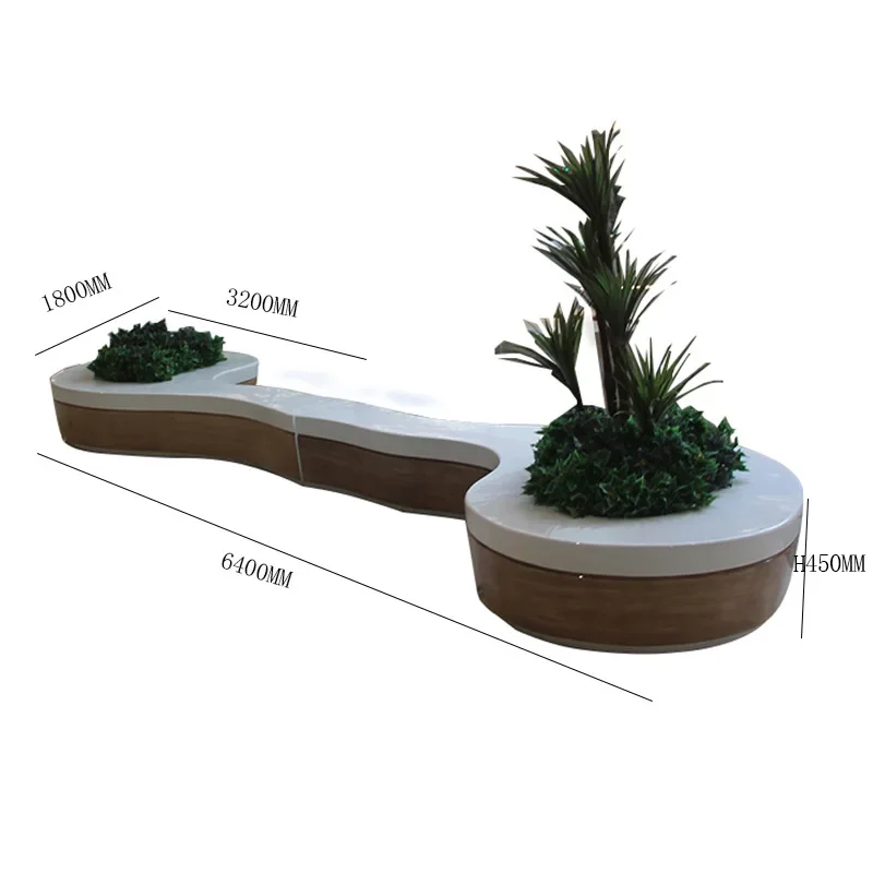

Special-shaped flower pot seats, resting benches Fashion furniture products