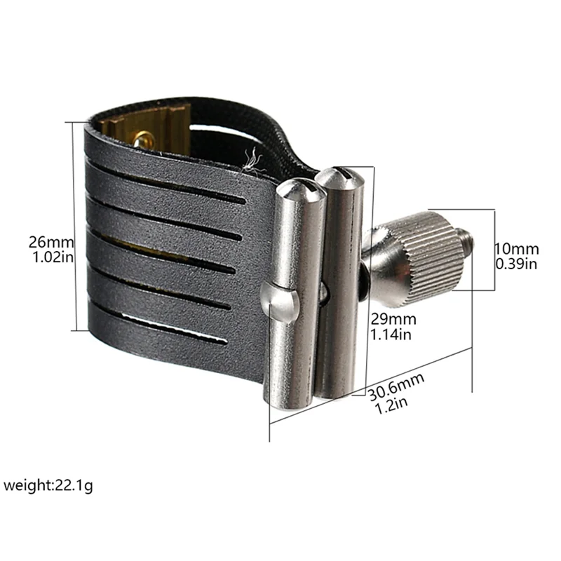 ABUE-Alto Saxophon Ligatur Verschluss Kompakte Sax Ligatur Altsaxophon Metall Mundstück