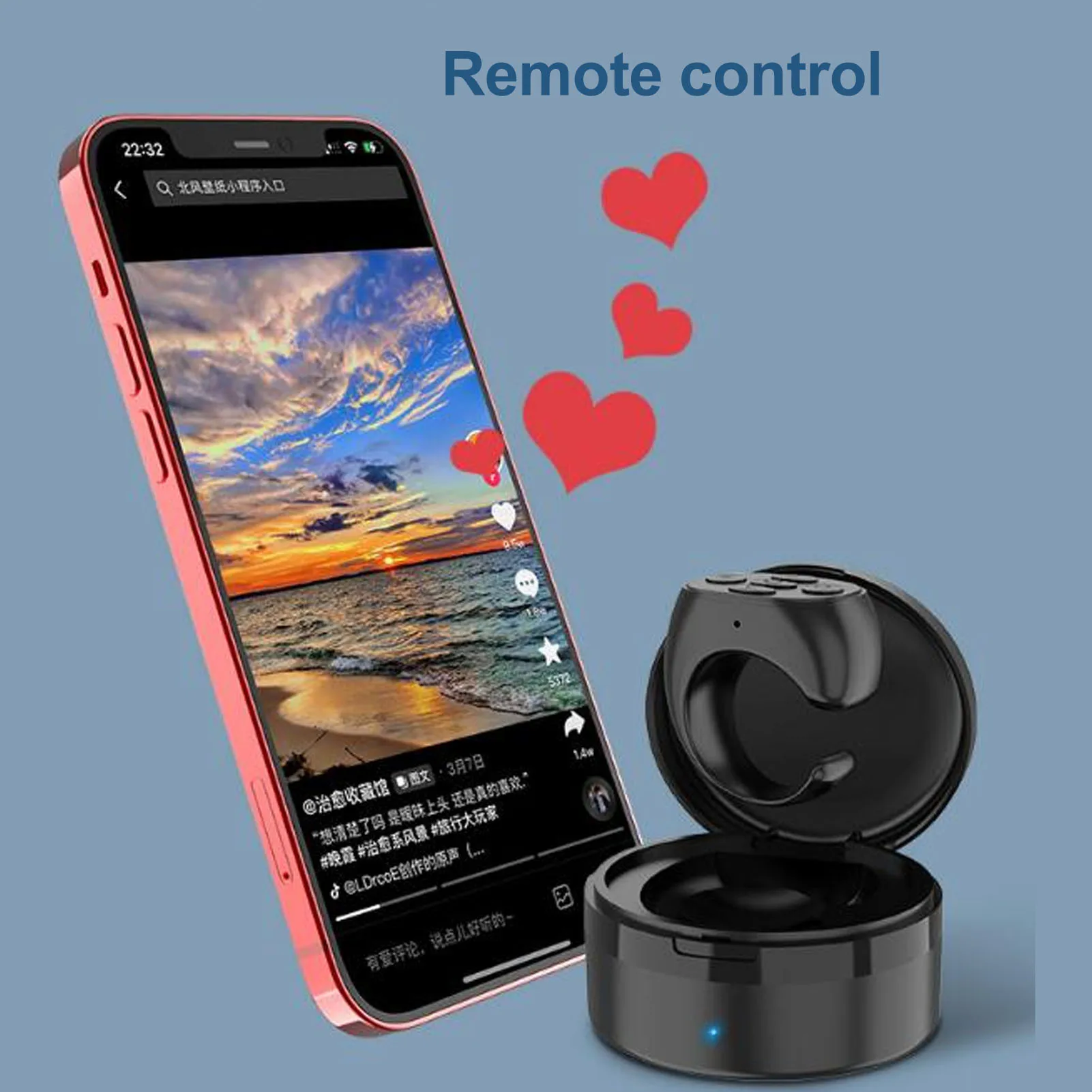 Remote Control Ring ABS APP Page Turner Wireless Camera Shutter Selfie Button For Smartphone