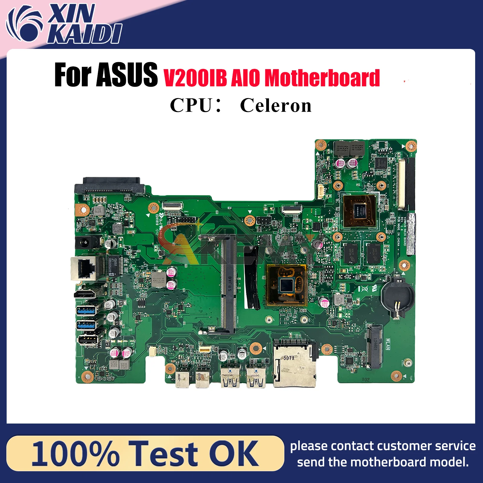 

V200IB Motherboard For ASUS Vivo AiO V200I V200IB Mainboard With Celeron CPU 100% tests OK fast shipping High quality