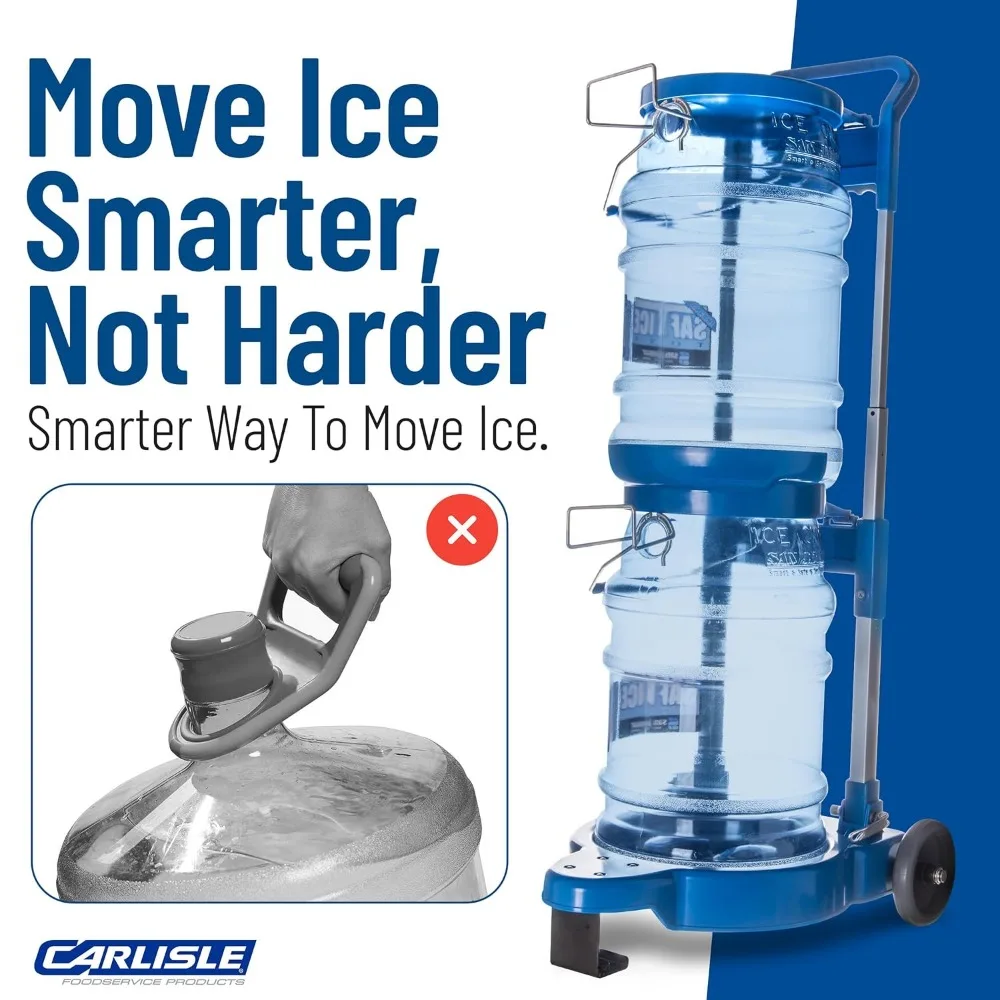 عربة تخزين الثلج San Jamar SICART60 متوافقة مع وحدتين Saf-T-Ice SI6000 #6