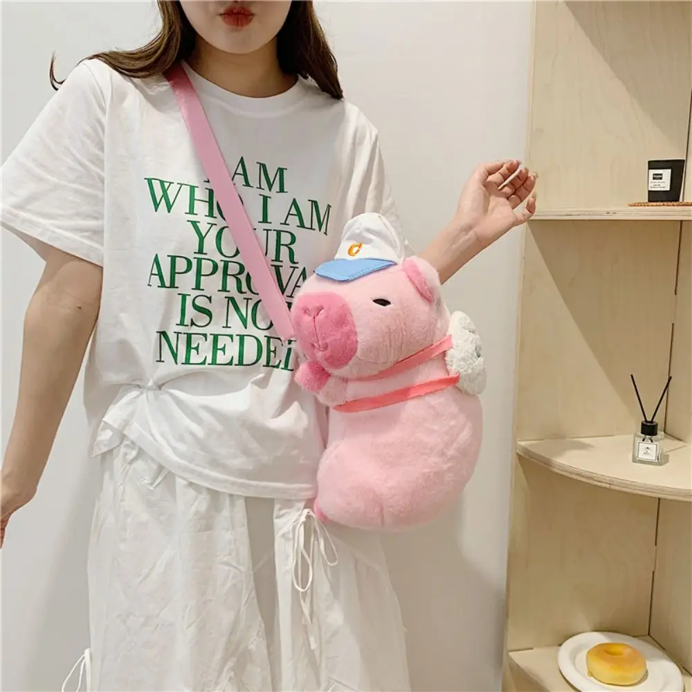 

Japanese Large Capacity Capybara Plush Backpack Fluffy Animal Doll Capybara School Bag Sport Soft Kawaii Knapsack Girls